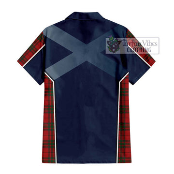 MacNab (McNab) Tartan Short Sleeve Button Shirt with Family Crest and Lion Rampant Vibes Sport Style - Tartan Vibes Clothing