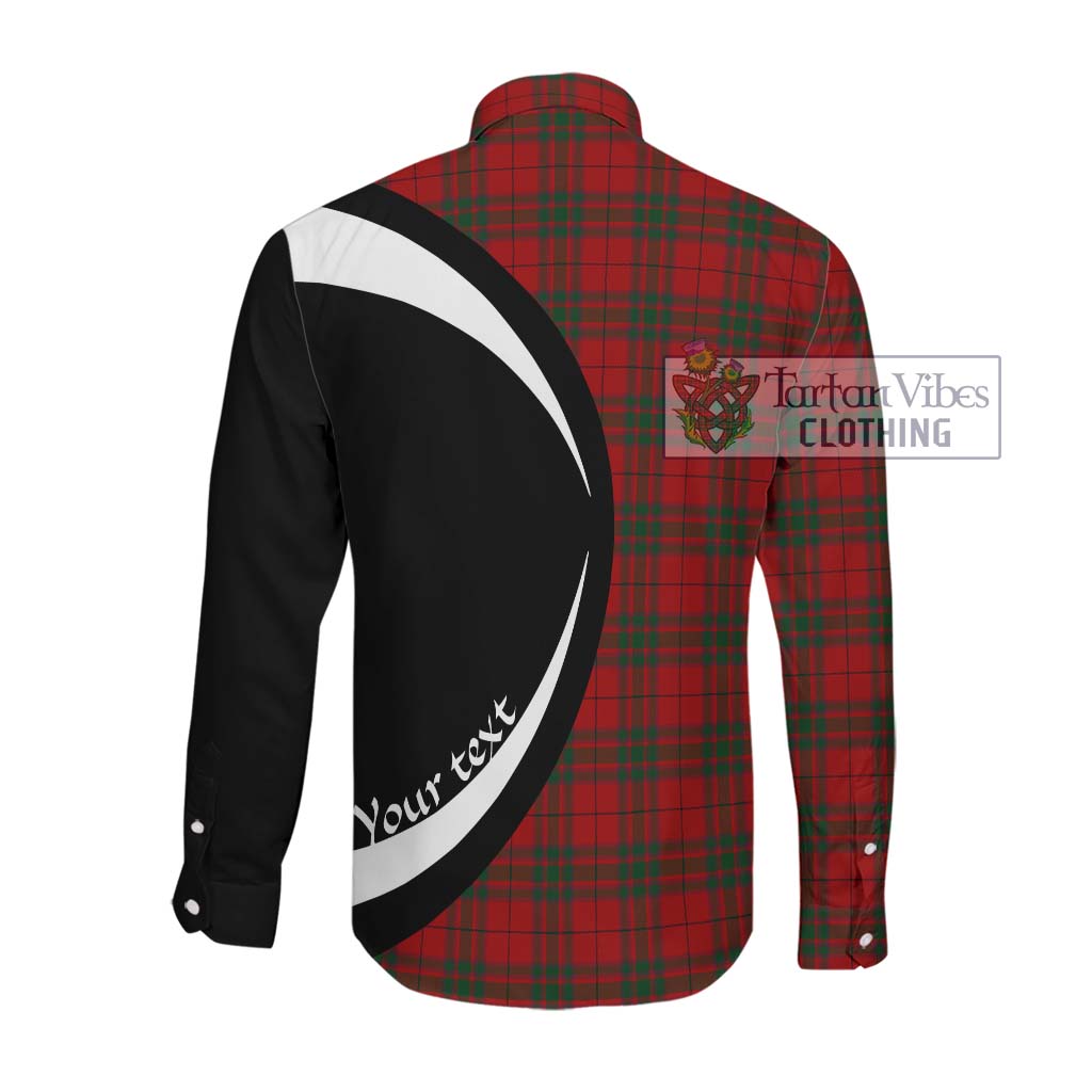 MacNab (McNab) Tartan Long Sleeve Button Up with Family Crest Circle Style Men's Shirt - Tartan Vibes Clothing