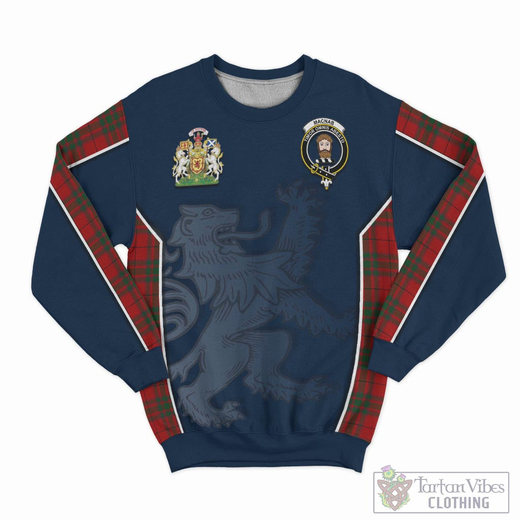 Tartan Vibes Clothing MacNab Tartan Sweater with Family Crest and Lion Rampant Vibes Sport Style