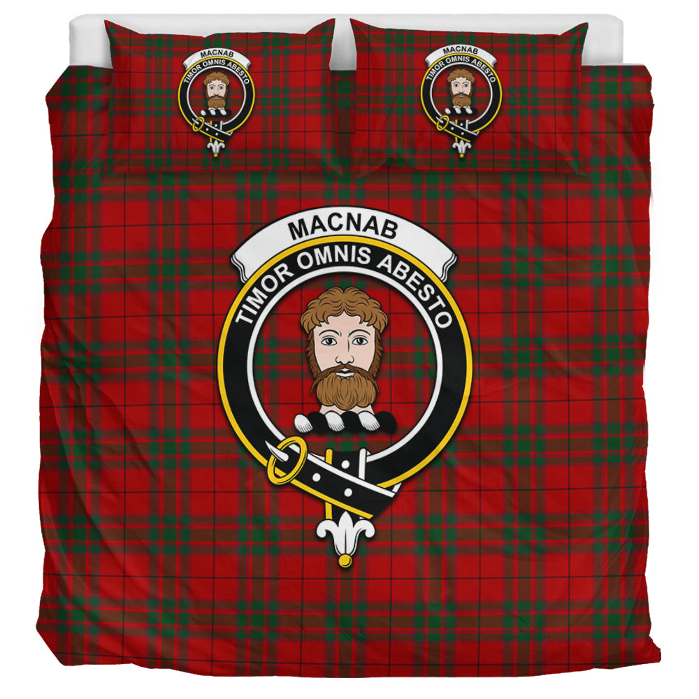 MacNab (McNab) Tartan Bedding Set with Family Crest UK Bedding Set UK Super King 104*94 inch - Tartan Vibes Clothing