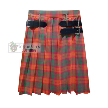 MacNab Ancient Tartan Men's Pleated Skirt - Fashion Casual Retro Scottish Kilt Style
