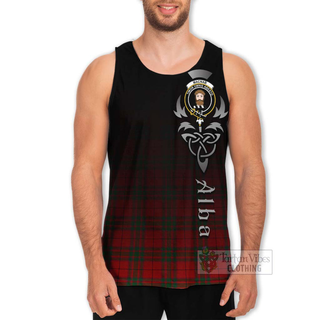 Tartan Vibes Clothing MacNab (McNab) Tartan Men's Tank Top Featuring Alba Gu Brath Family Crest Celtic Inspired