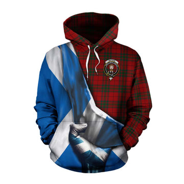 MacNab (McNab) Tartan Cotton Hoodie with Family Crest Scotland Patriotic Style