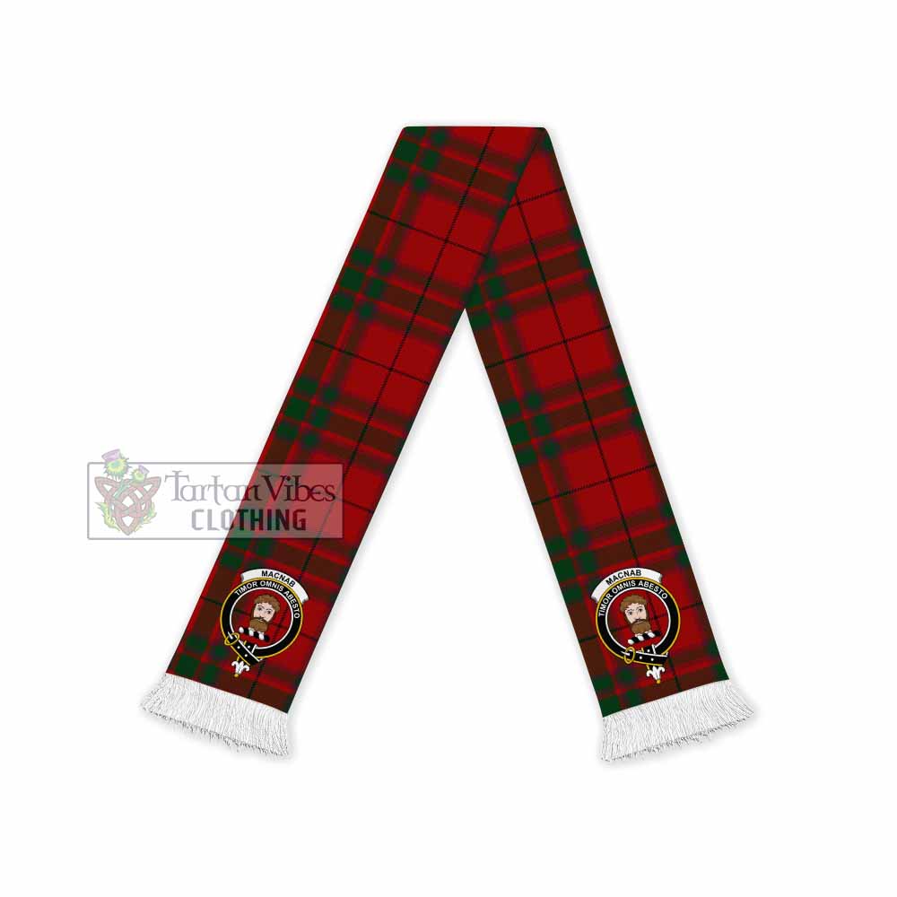 Tartan Vibes Clothing MacNab (McNab) Tartan Ruffneck Scarf with Family Crest