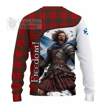 Tartan Vibes Clothing MacNab (McNab) Crest Tartan Knitted Sweater Inspired by the Freedom of Scottish Warrior