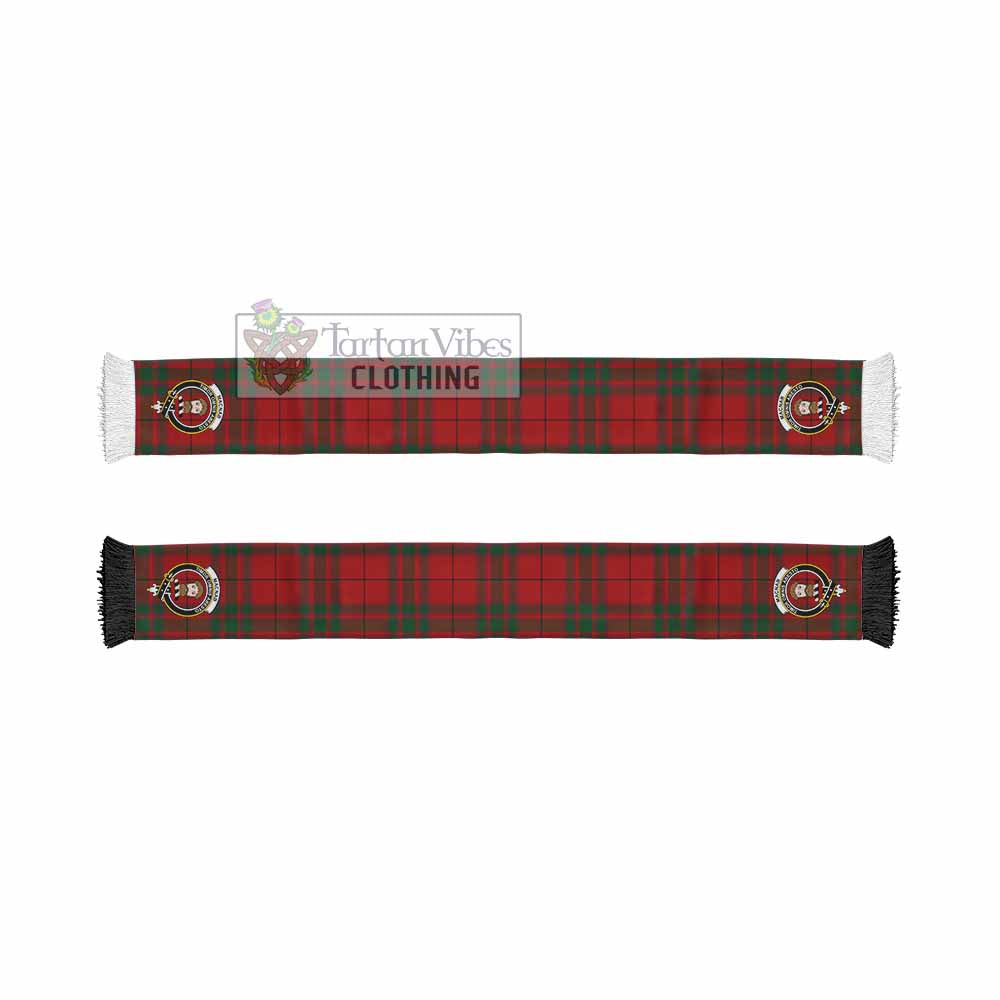 Tartan Vibes Clothing MacNab (McNab) Tartan Ruffneck Scarf with Family Crest