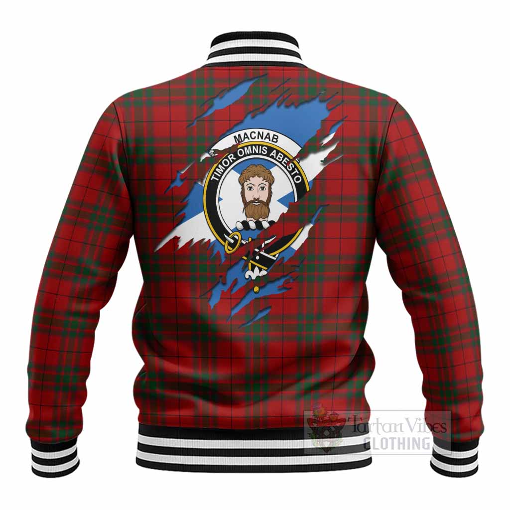 MacNab (McNab) Clan Crest In Me Tartan Baseball Jacket Scotland Flag Style