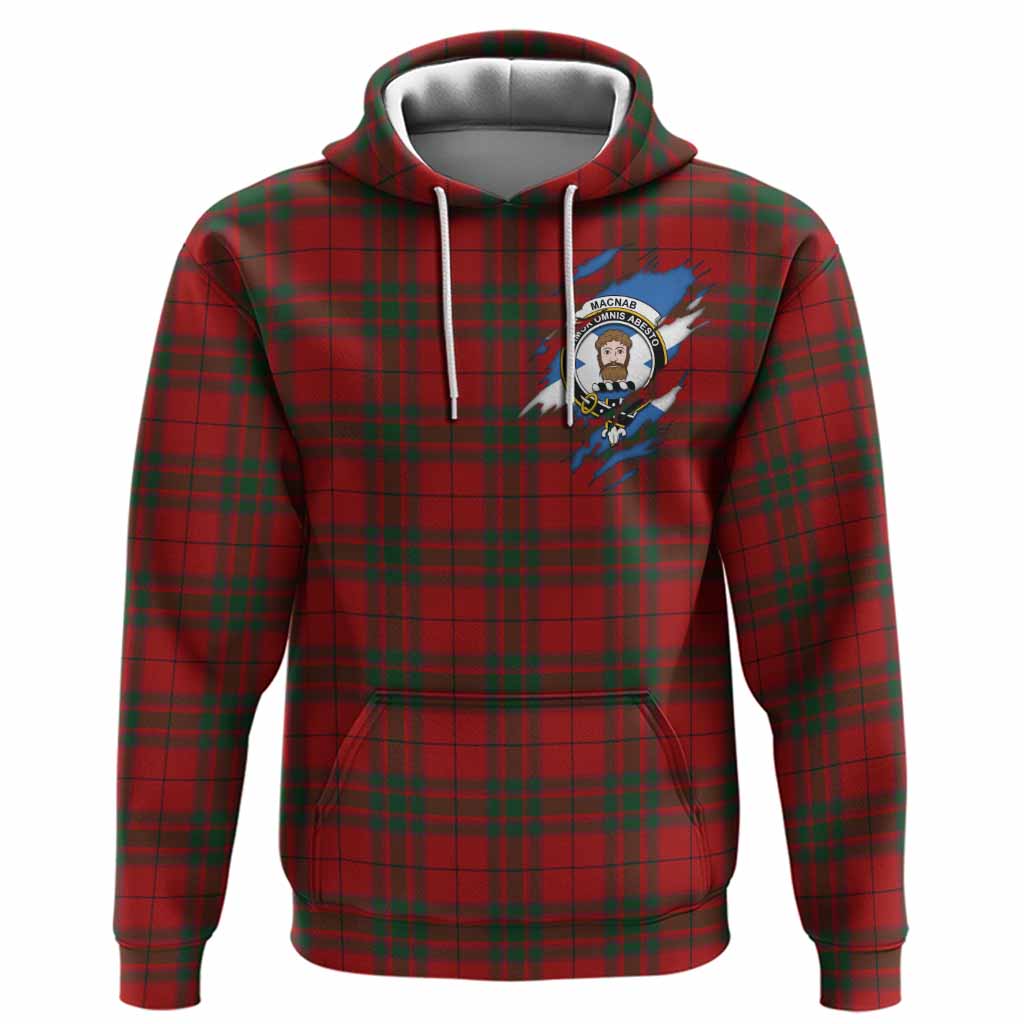 MacNab (McNab) Clan Crest In Me Tartan Hoodie Scotland Flag Style