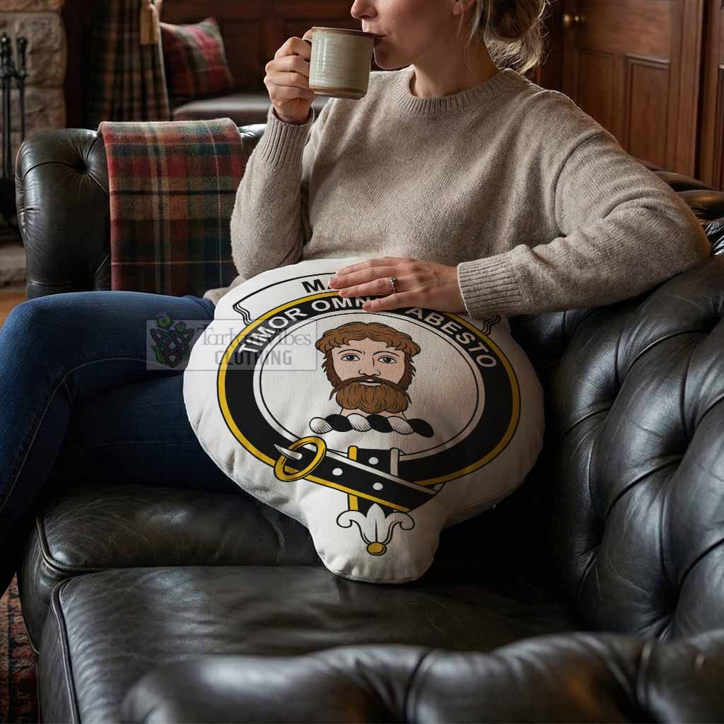 MacNab (McNab) Clan Crest Shaped Throw Pillow, Scottish Clan Badge Decorative Pillow