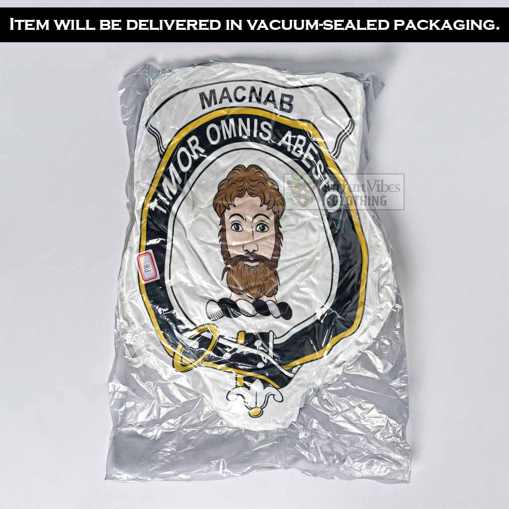 MacNab (McNab) Clan Crest Shaped Throw Pillow, Scottish Clan Badge Decorative Pillow