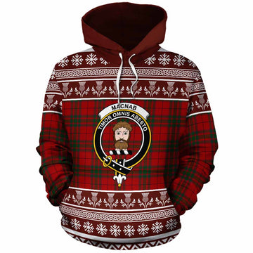 MacNab (McNab) Clan Tartan Christmas Cotton Hoodie with Family Crest