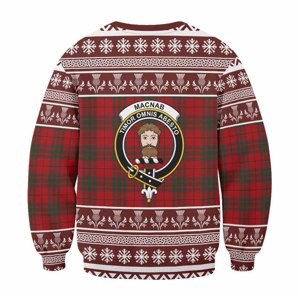MacNab (McNab) Clan Tartan Christmas Sweatshirt with Family Crest - Tartan Vibes Clothing