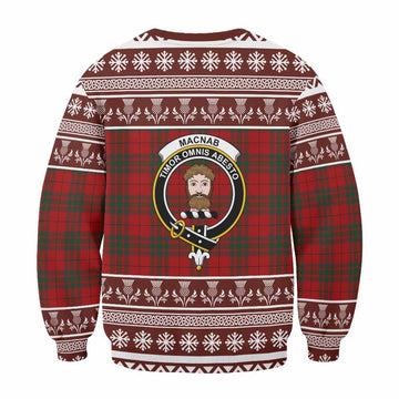 MacNab (McNab) Clan Tartan Christmas Sweatshirt with Family Crest