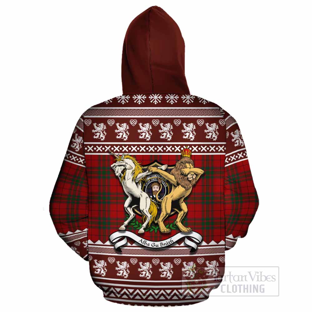 MacNab (McNab) Clan Tartan Crest Christmas Cotton Hoodie Coat of Arms Funny Style - Tartan Vibes Clothing