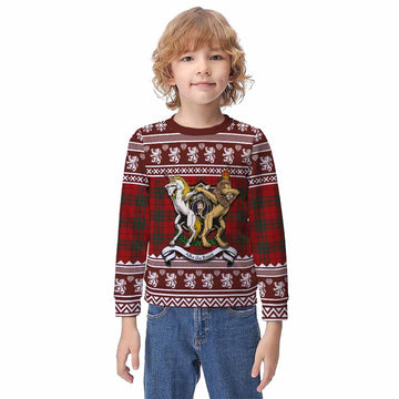 MacNab (McNab) Clan Tartan Crest Christmas Kid Ugly Sweatshirt Coat of Arms Funny Style