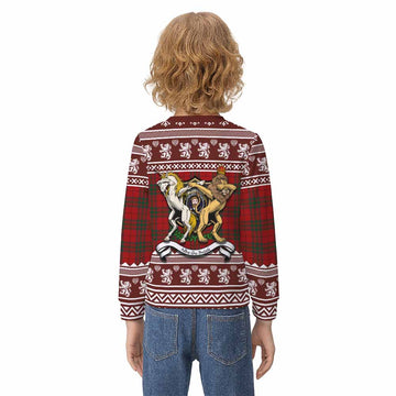MacNab (McNab) Clan Tartan Crest Christmas Kid Ugly Sweatshirt Coat of Arms Funny Style