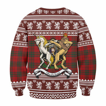 MacNab (McNab) Clan Tartan Crest Christmas Sweatshirt Coat of Arms Funny Style