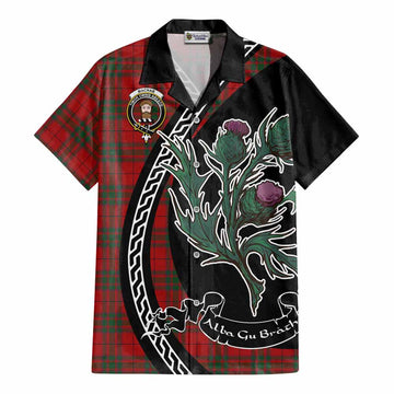 MacNab (McNab) Family Crest Tartan Cotton Hawaiian Shirt Alba Thistle Inspired - Tartan Vibes Clothing