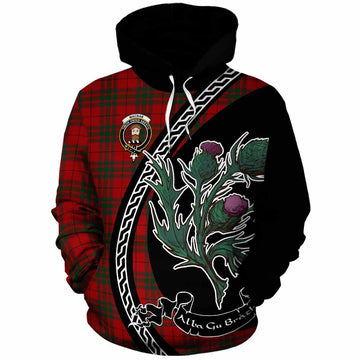 MacNab (McNab) Family Crest Tartan Cotton Hoodie Alba Thistle Inspired