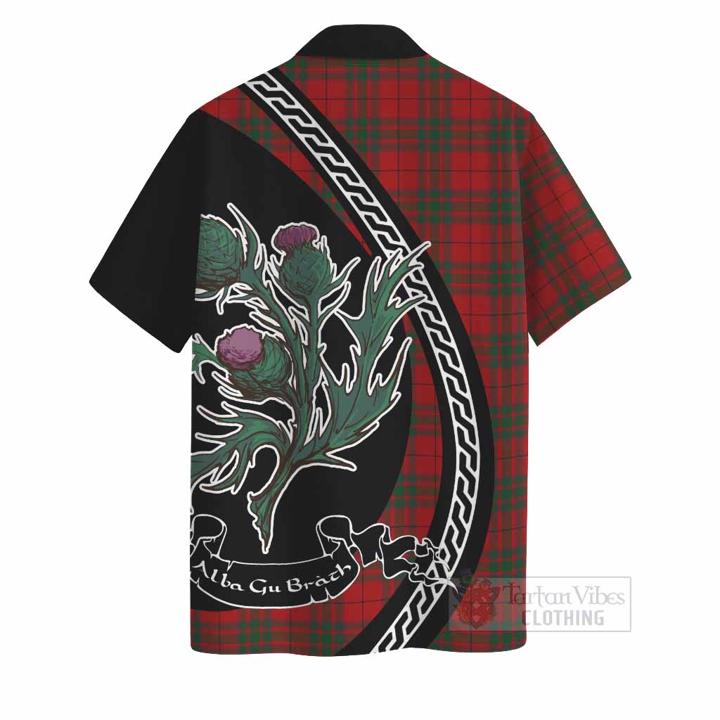 MacNab (McNab) Family Crest Tartan Hawaiian Shirt Alba Thistle Inspired - Tartan Vibes Clothing