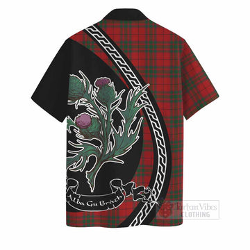 MacNab (McNab) Family Crest Tartan Hawaiian Shirt Alba Thistle Inspired