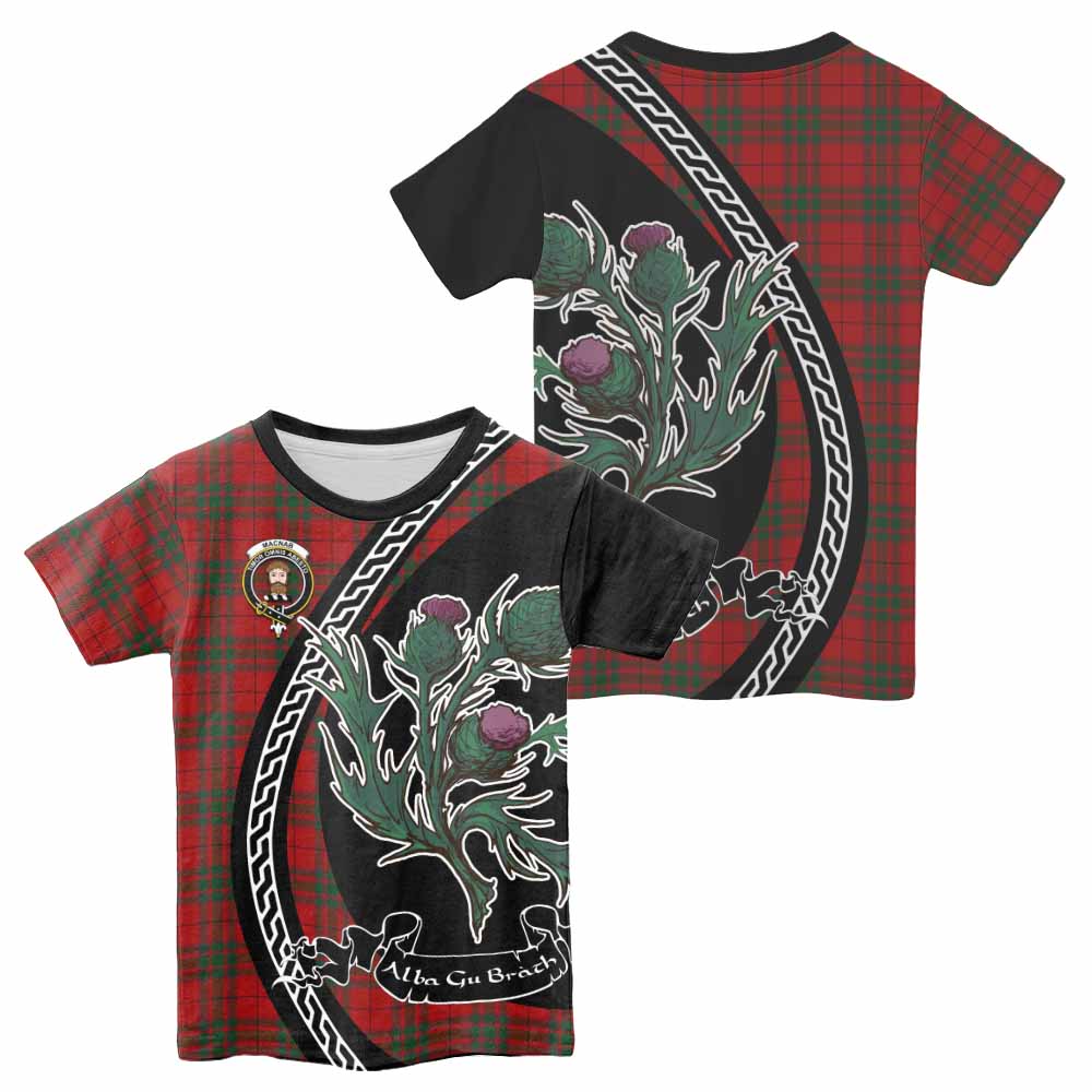 MacNab (McNab) Family Crest Tartan Kid T-shirt Alba Thistle Inspired - Tartan Vibes Clothing