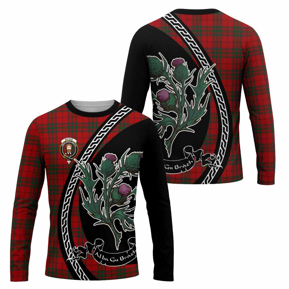 MacNab (McNab) Family Crest Tartan Long Sleeve T-Shirt Alba Thistle Inspired - Tartan Vibes Clothing