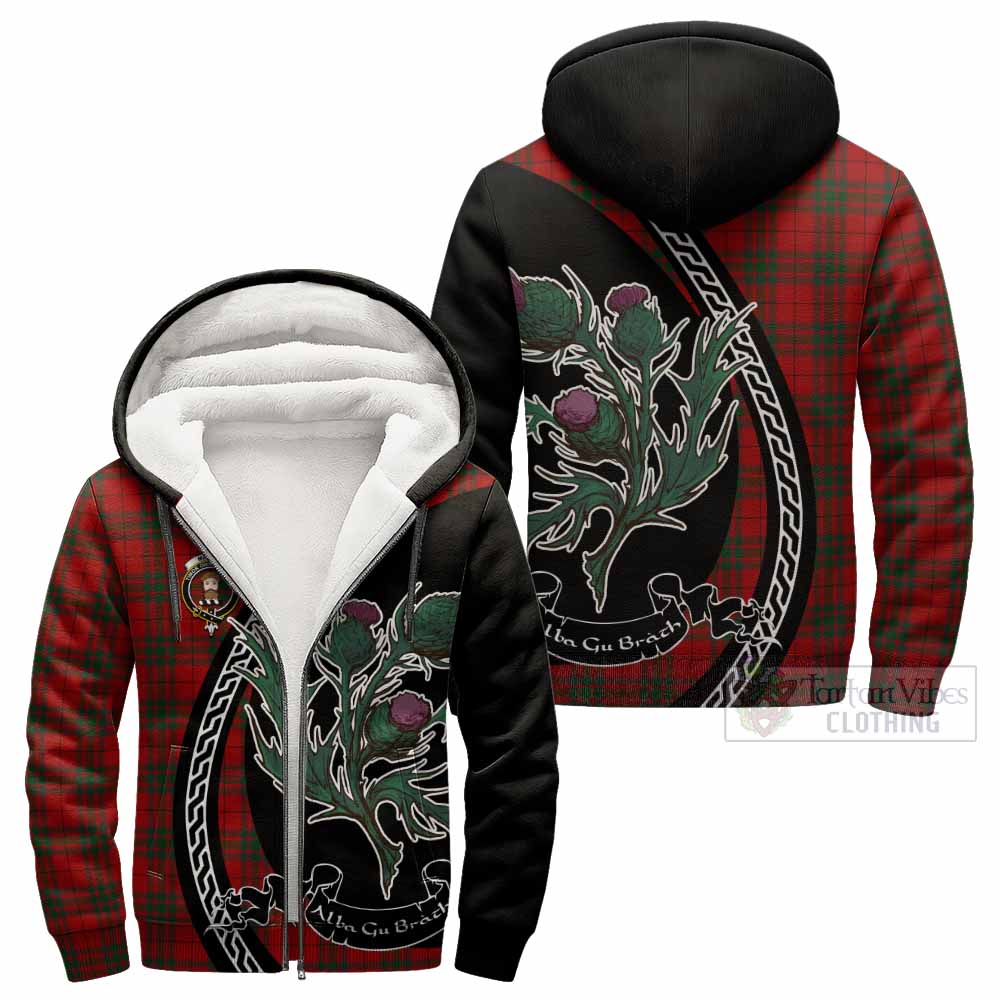 MacNab (McNab) Family Crest Tartan Sherpa Hoodie Alba Thistle Inspired - Tartan Vibes Clothing