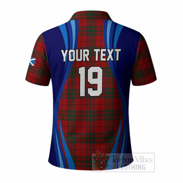 MacNab (McNab) Scotland Football Tartan Polo Shirt Lion Mascot Go Scottish