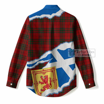 MacNab (McNab) Scotland Football Tartan Women Casual Shirt We'll Be Coming