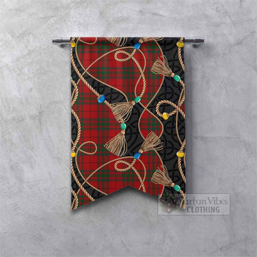 MacNab (McNab) Scottish Tartan Twisted Ropes Stylized Gonfalon