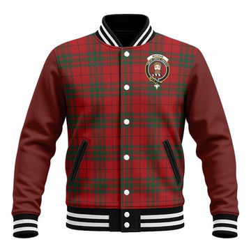 MacNab (McNab) Tartan Accent Baseball Jacket with Family Crest