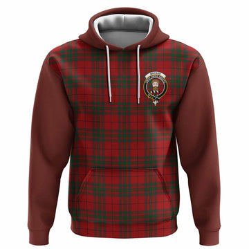 MacNab (McNab) Tartan Accent Hoodie with Family Crest