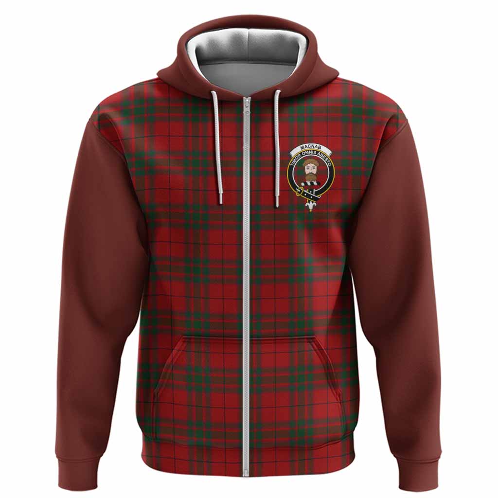 MacNab (McNab) Tartan Accent Hoodie with Family Crest