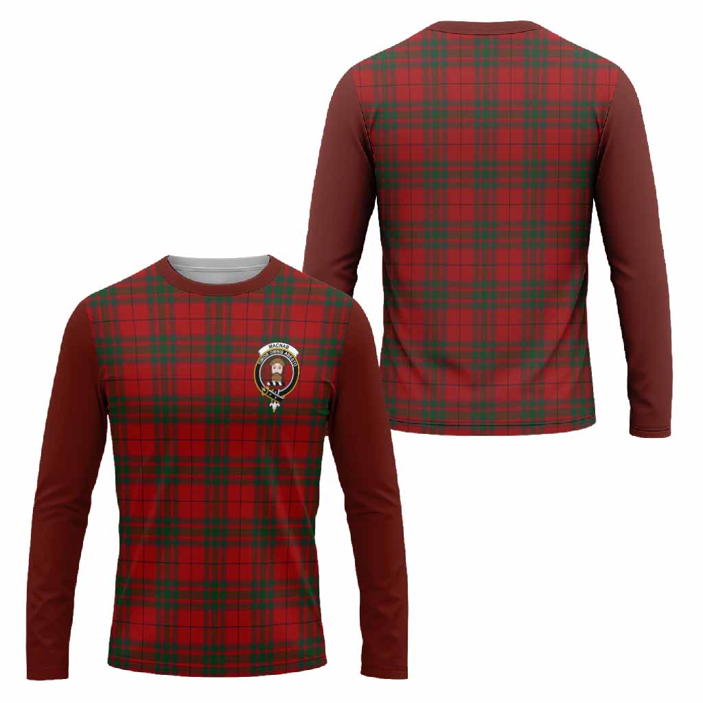 MacNab (McNab) Tartan Accent Long Sleeve T-Shirt with Family Crest