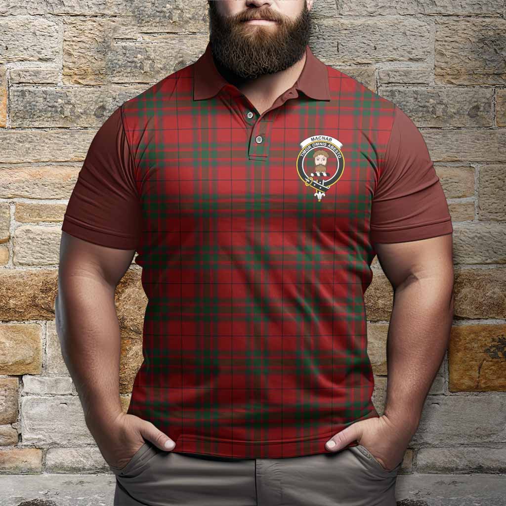 MacNab (McNab) Tartan Accent Polo Shirt with Family Crest