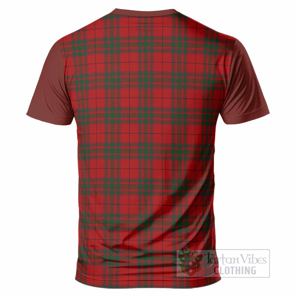 MacNab (McNab) Tartan Accent T-Shirt with Family Crest