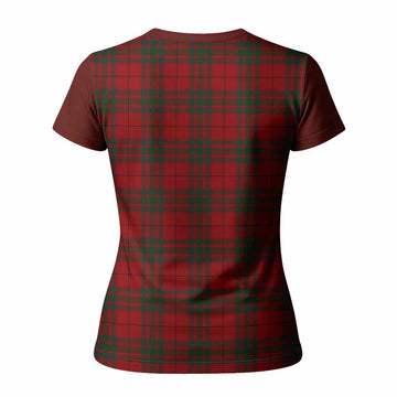MacNab (McNab) Tartan Accent Women T shirt with Family Crest