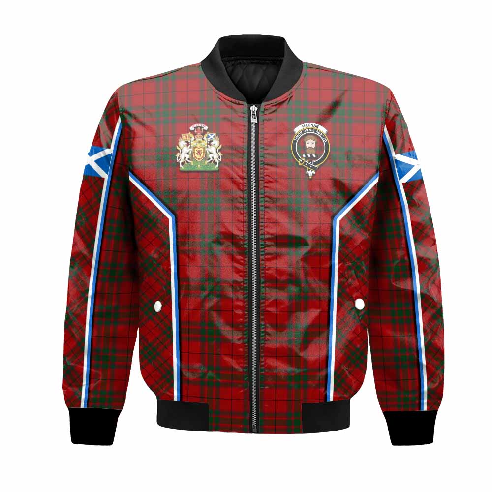 MacNab (McNab) Tartan Crest Bomber Jacket Scotland Coat of Arm Flag Style - Tartan Vibes Clothing