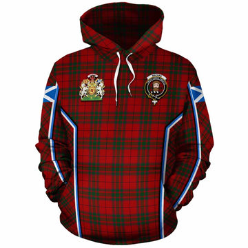 MacNab (McNab) Tartan Crest Cotton Hoodie Scotland Coat of Arm Flag Style