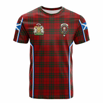 MacNab (McNab) Tartan Crest Cotton T-shirt Scotland Coat of Arm Flag Style - Tartan Vibes Clothing