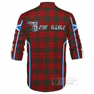MacNab (McNab) Tartan Crest Ghillie Kilt Shirt Scotland Coat of Arm Flag Style - Tartan Vibes Clothing