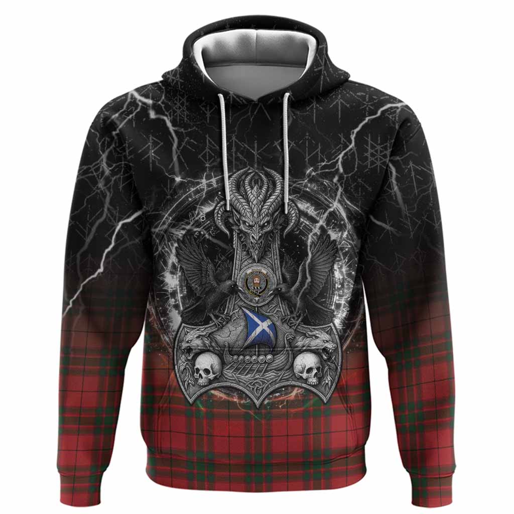 MacNab (McNab) Tartan Crest Hoodie Celtic Odin's Raven Legacy