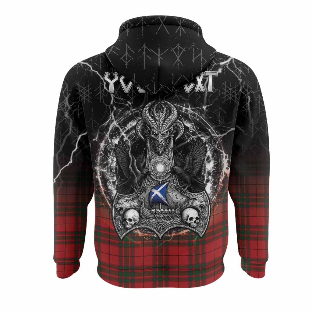 MacNab (McNab) Tartan Crest Hoodie Celtic Odin's Raven Legacy