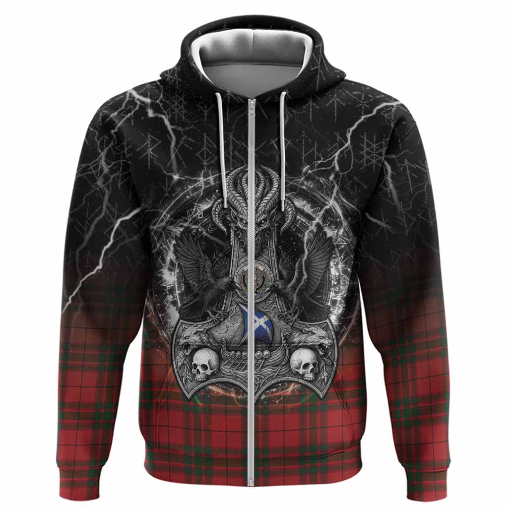 MacNab (McNab) Tartan Crest Hoodie Celtic Odin's Raven Legacy