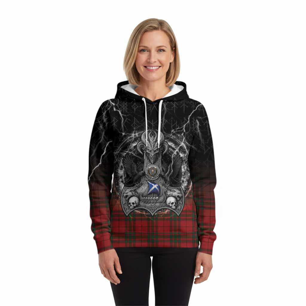MacNab (McNab) Tartan Crest Hoodie Celtic Odin's Raven Legacy