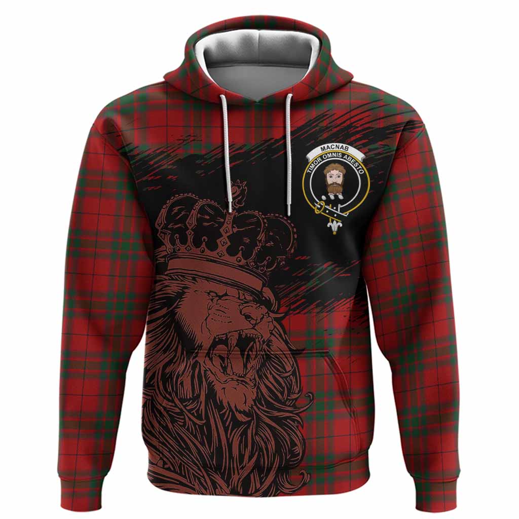 MacNab (McNab) Tartan Crest Hoodie Crowned Lion Heritage Style