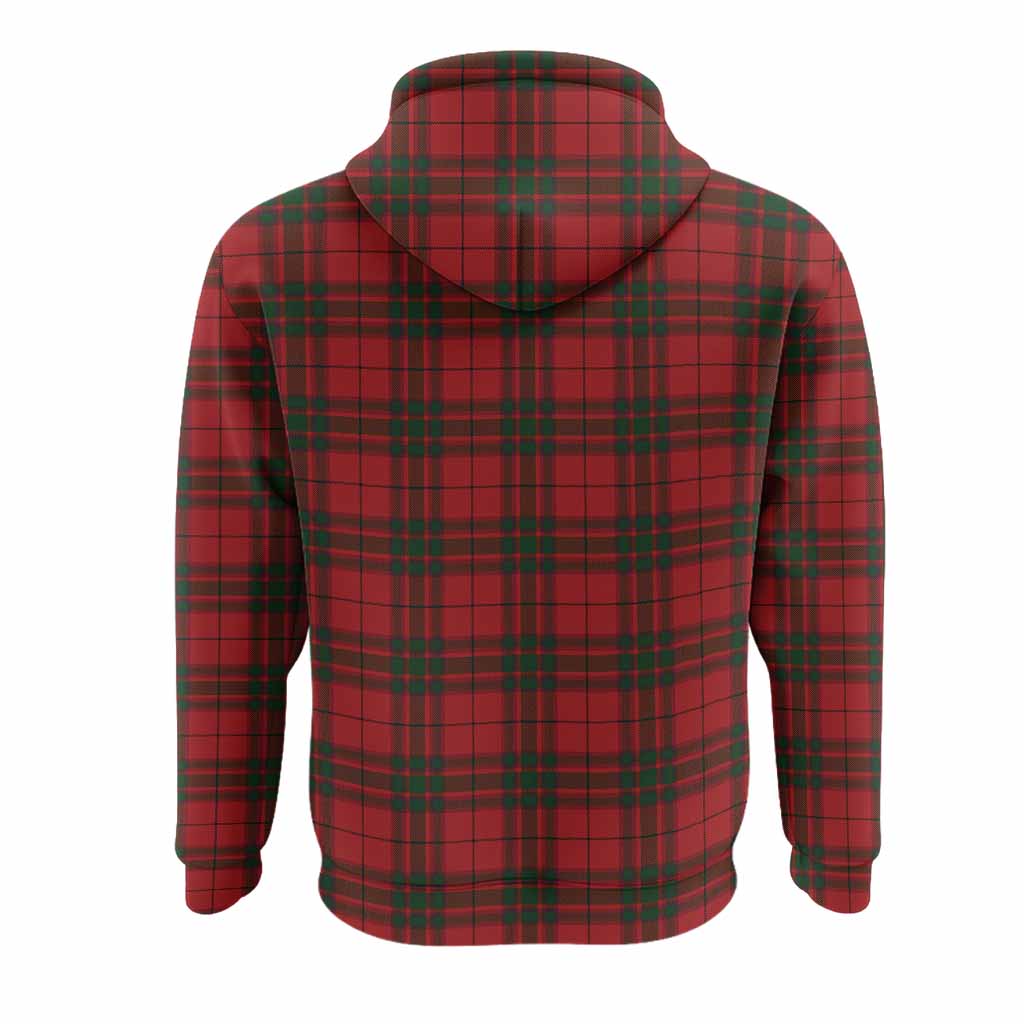 MacNab (McNab) Tartan Crest Hoodie Ferocious Lion Style