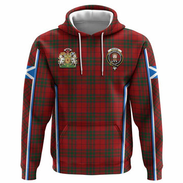 MacNab (McNab) Tartan Crest Hoodie Scotland Coat of Arm Flag Style