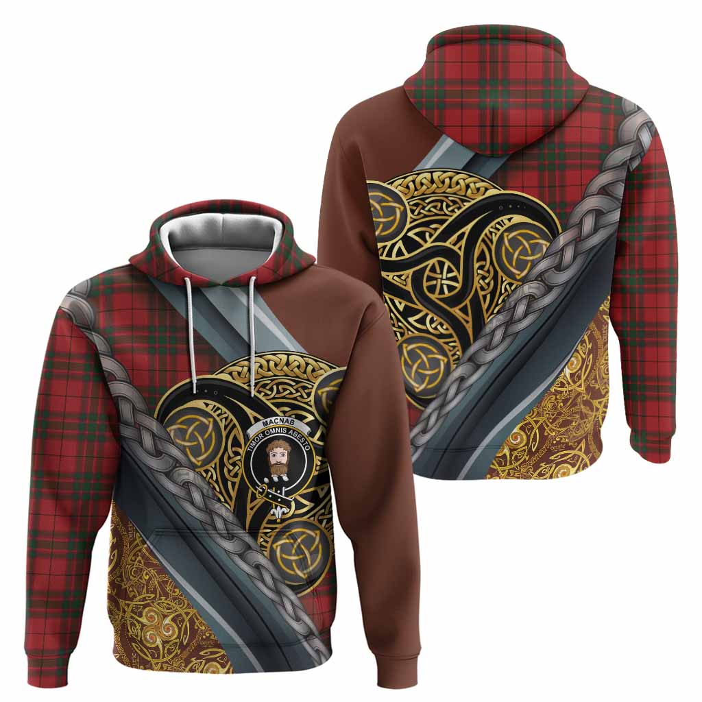 MacNab (McNab) Tartan Crest Hoodie Scottish Triskele Celtic